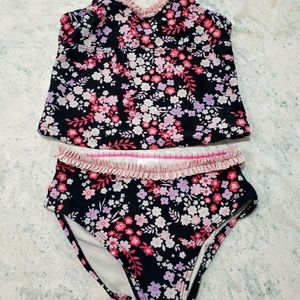 Circo 2 pc Flower Bathing suit size 4T